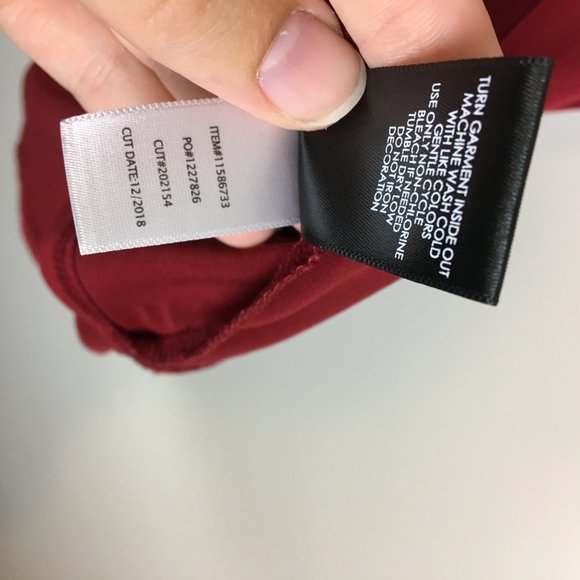 Torrid Dark Red Studio Knit Lace Babydoll Blouse 0 - Picture 8 of 8